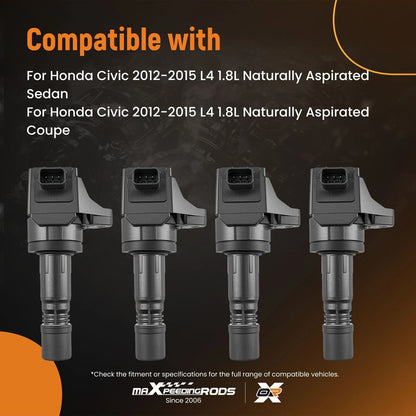 Ignition Coil Set for Honda Civic and Acura ILX (2012–2015)