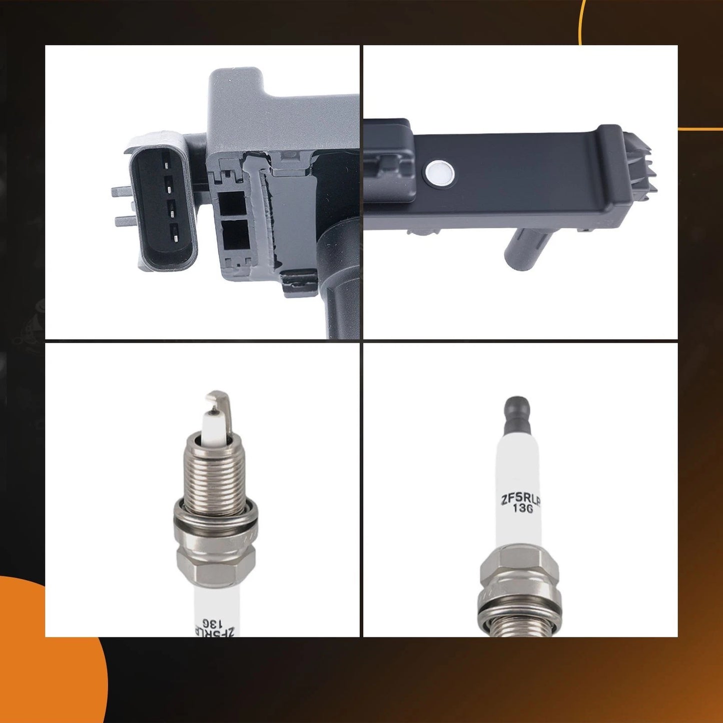 Ignition Coil and Spark Plug Set for Jeep Grand Cherokee (2000–2004)