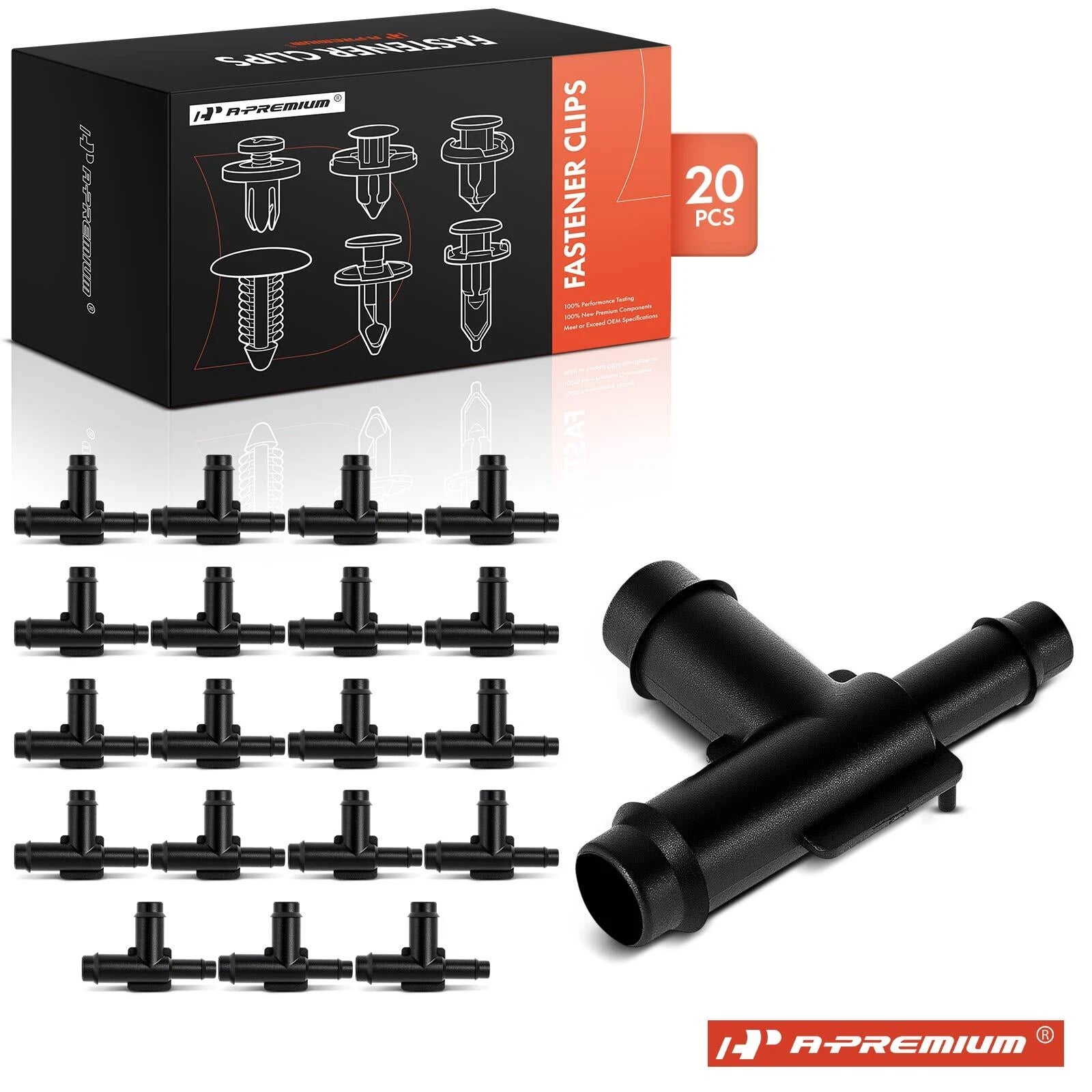 3X 9.53mm 3-Way Vacuum T Connector for Buick Chevy