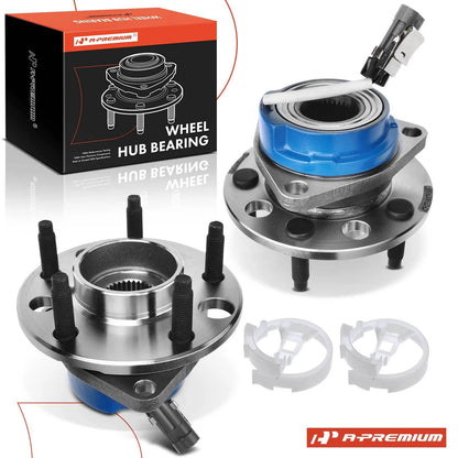 2X Front Wheel Hub & Bearing Assembly with ABS Sensor for Buick LeSabre (2000–2005)