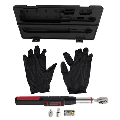 3/8-In LED Digital Torque Wrench for 1/2-In and 1/4-In Kits (5–50Nm)