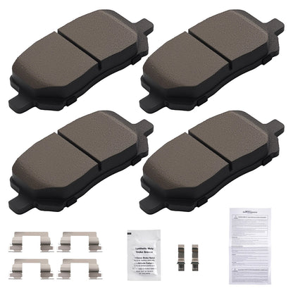 Front Ceramic Brake Pads for Pontiac Pursuit 2005-2006 and Saturn Ion 2003-2007