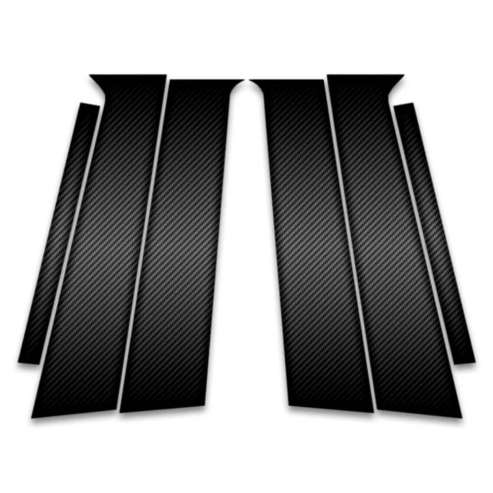 6pc Carbon Fiber Pillar Post Covers for 2016-2022 Chevrolet Trax