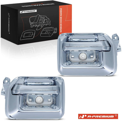 2X Rear Chrome Interior Door Handle for Chevrolet Silverado 1500 (2007–2018)