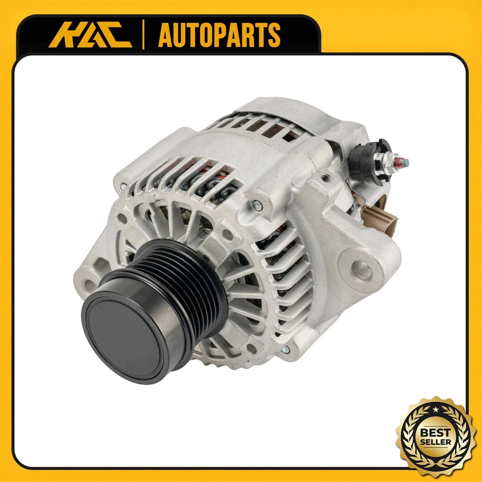Alternator for Toyota Tacoma (2007–2016) 2.7L 80A 12V CW 7-Groove Decoupler Pulley