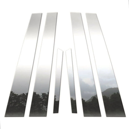 Chrome Pillar Post Covers 6 Pc for Nissan Maxima (2000–2003)