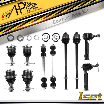 10x Front Sway Bar Link & Tie Rod End for Chevy Silverado 1500 (1999–2006)