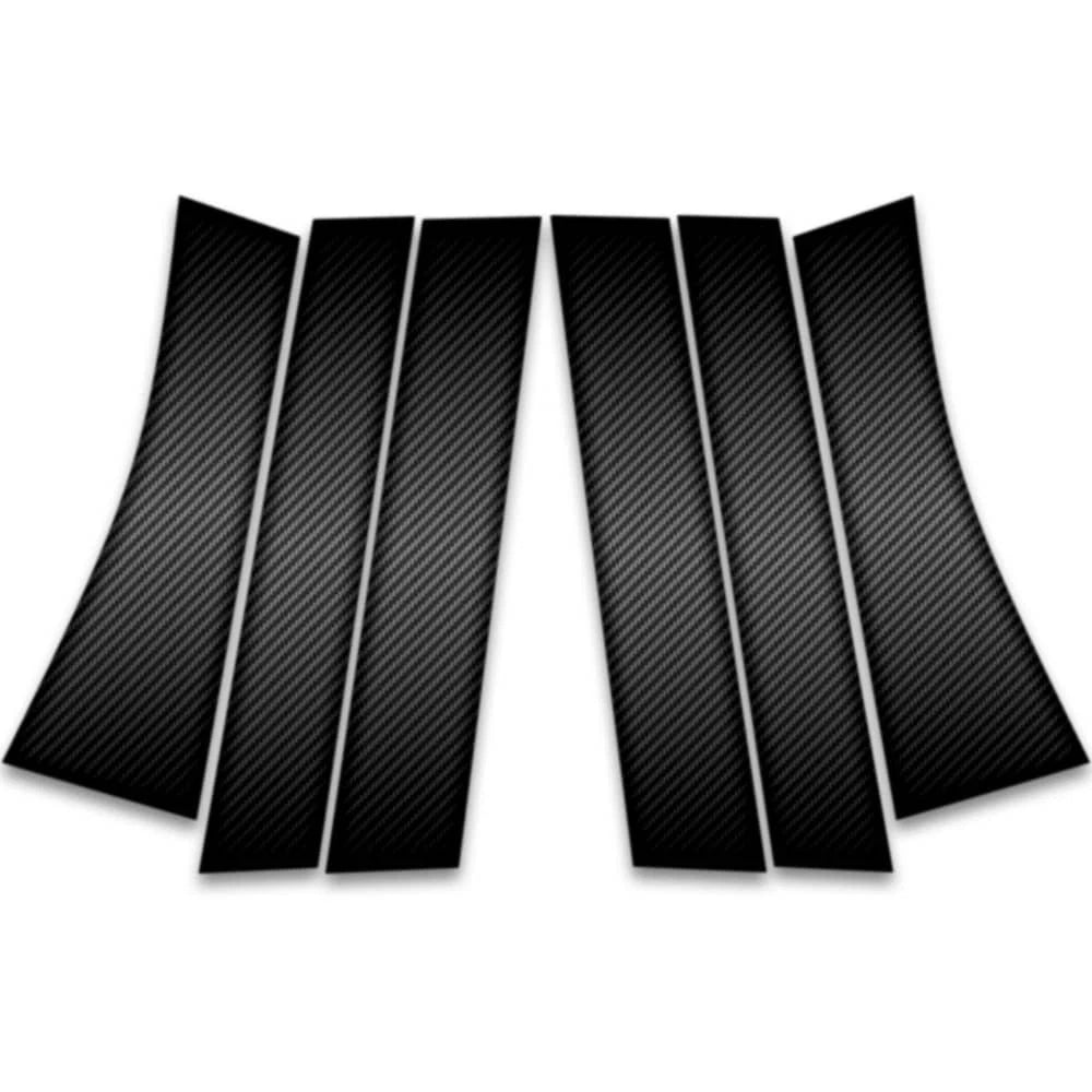 6pc Carbon Fiber Pillar Post Covers for 2011-2016 Nissan Quest