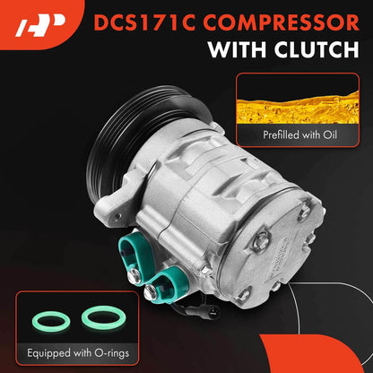 A/C Compressor with Clutch for Chevrolet Tracker (1999–2000)