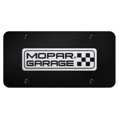 Etched on Black License Plate - Officially Licensed for Mopar Garage Vehicles