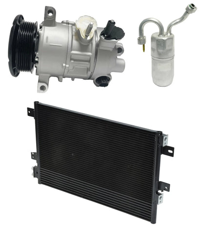 AC Compressor Kit With Condenser for Dodge Caliber 2.0L 2.4L (2007–2007)