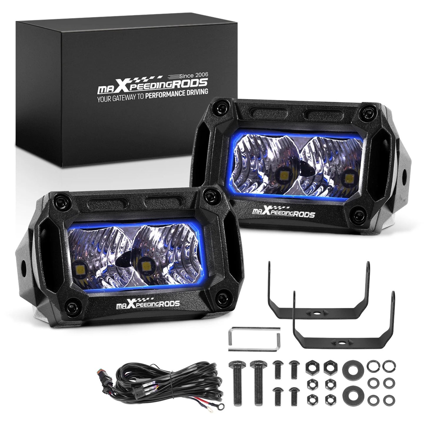20W LED Off-Road Auxiliary Light Rectangular for Universal (2000–2000)