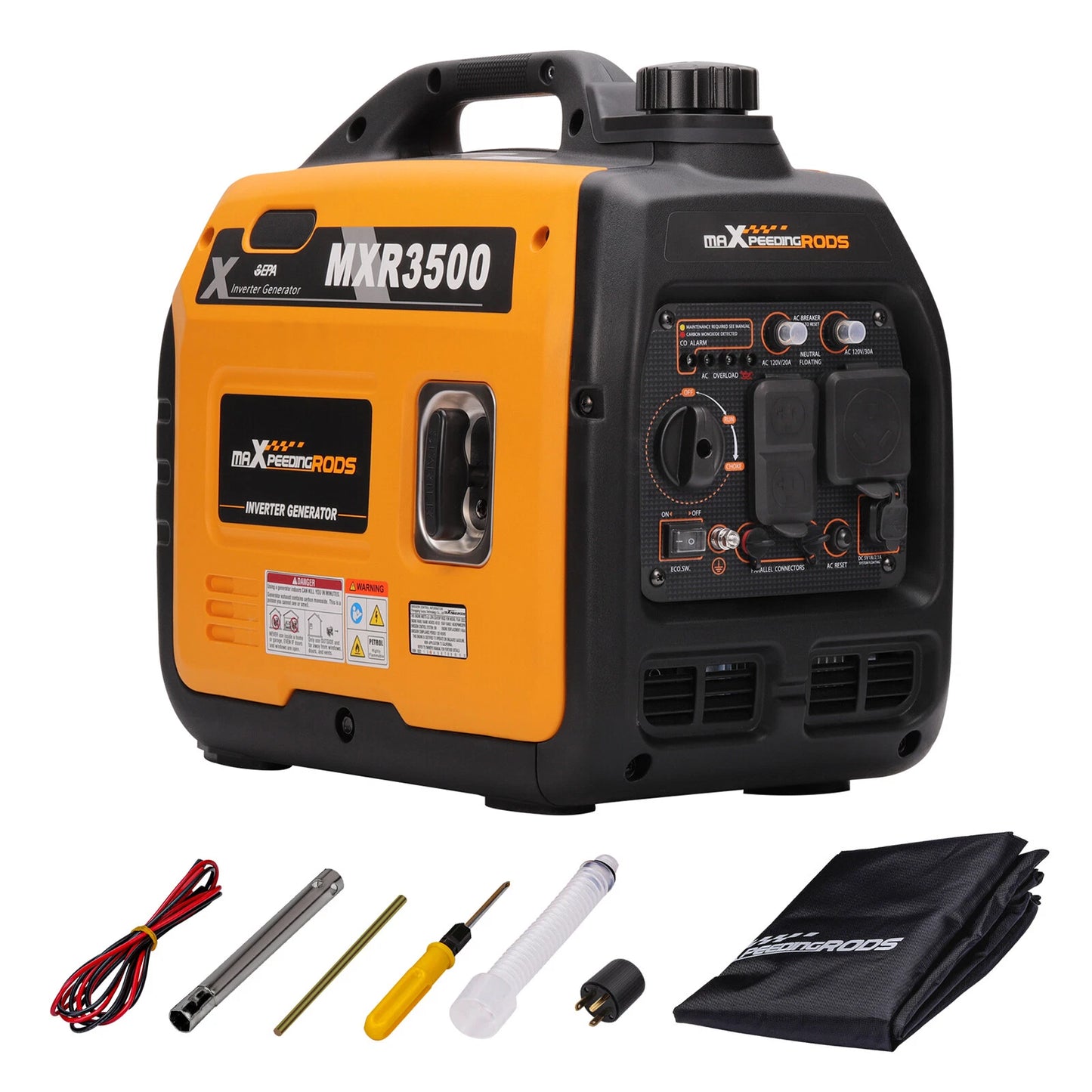 3500-Watt Portable Inverter Generator for Home Backup (58 dB, Gas)