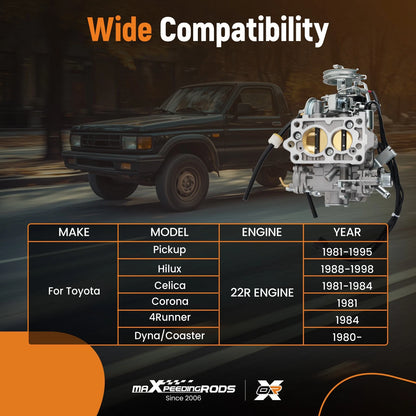 Carburetor for Toyota 22R Engine Corona Pickup (1970–1982)