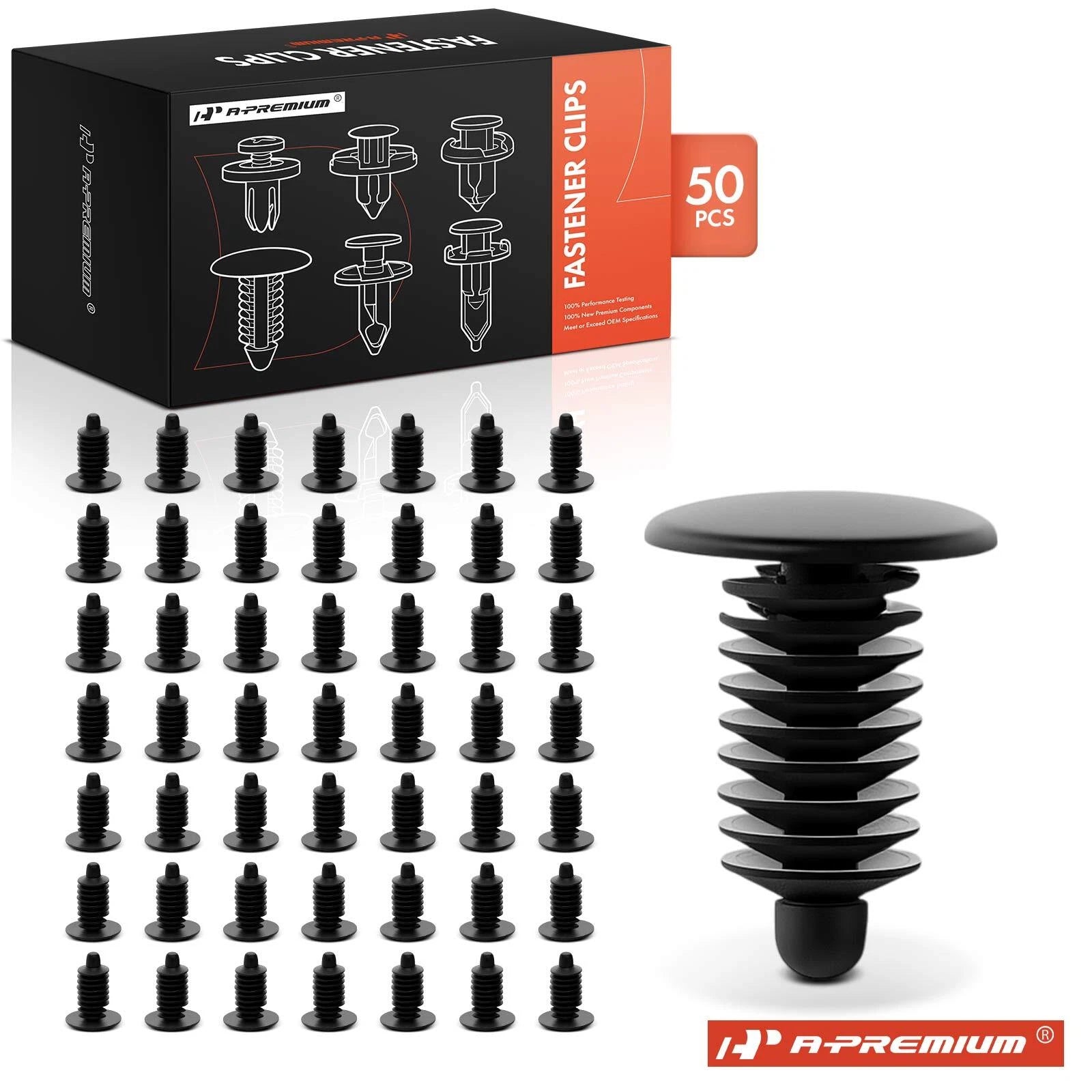 50x Nylon Door Weatherstrip Retainer Clips for Chevy