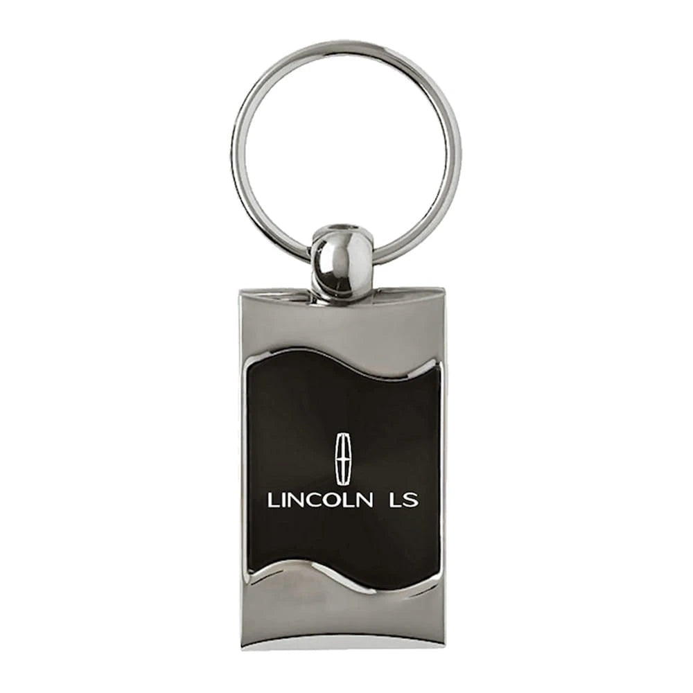 Black Rectangular Wave Keychain - Officially Licensed for Lincoln LS