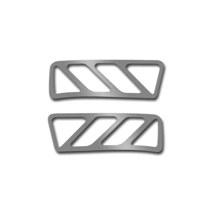 2pc Upper Dash A C Vent Trim Brushed Stainless Steel for Chevy Camaro (2010–2015)