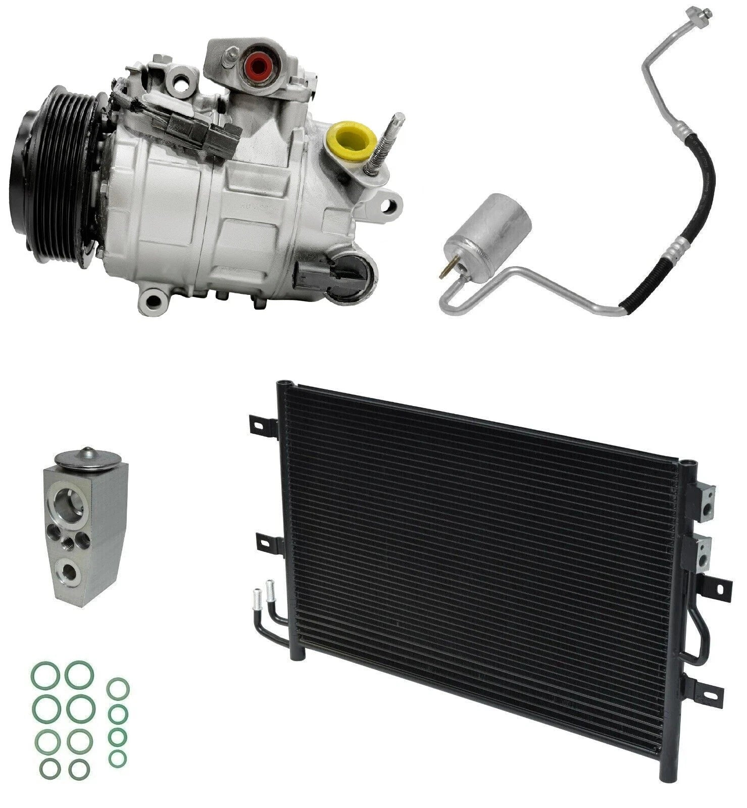 AC Compressor Kit With Condenser for Ford Flex 3.5L V6 (2013–2019)