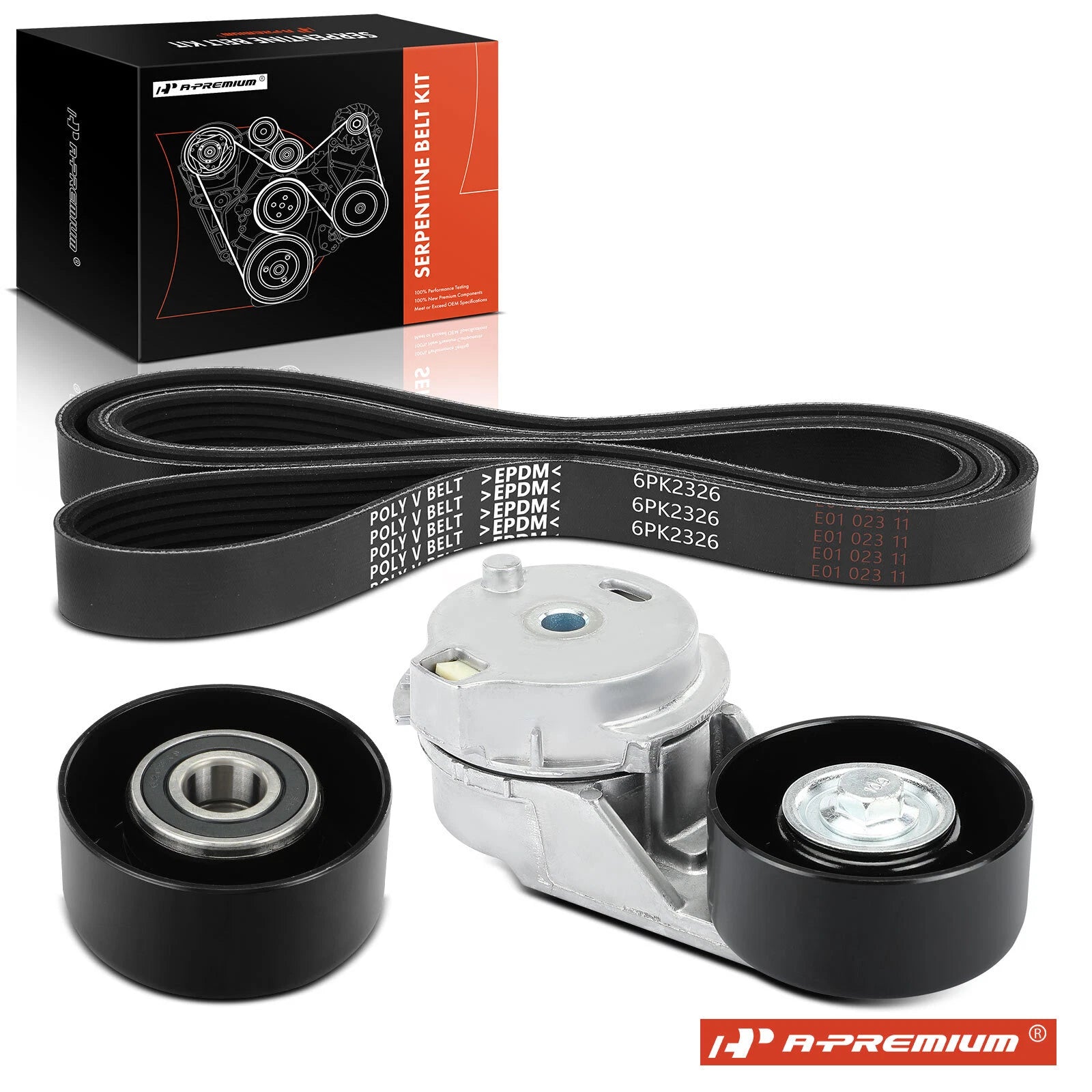 3X Serpentine Belt Drive Component Kit for Chevy Colorado (2004–2012)