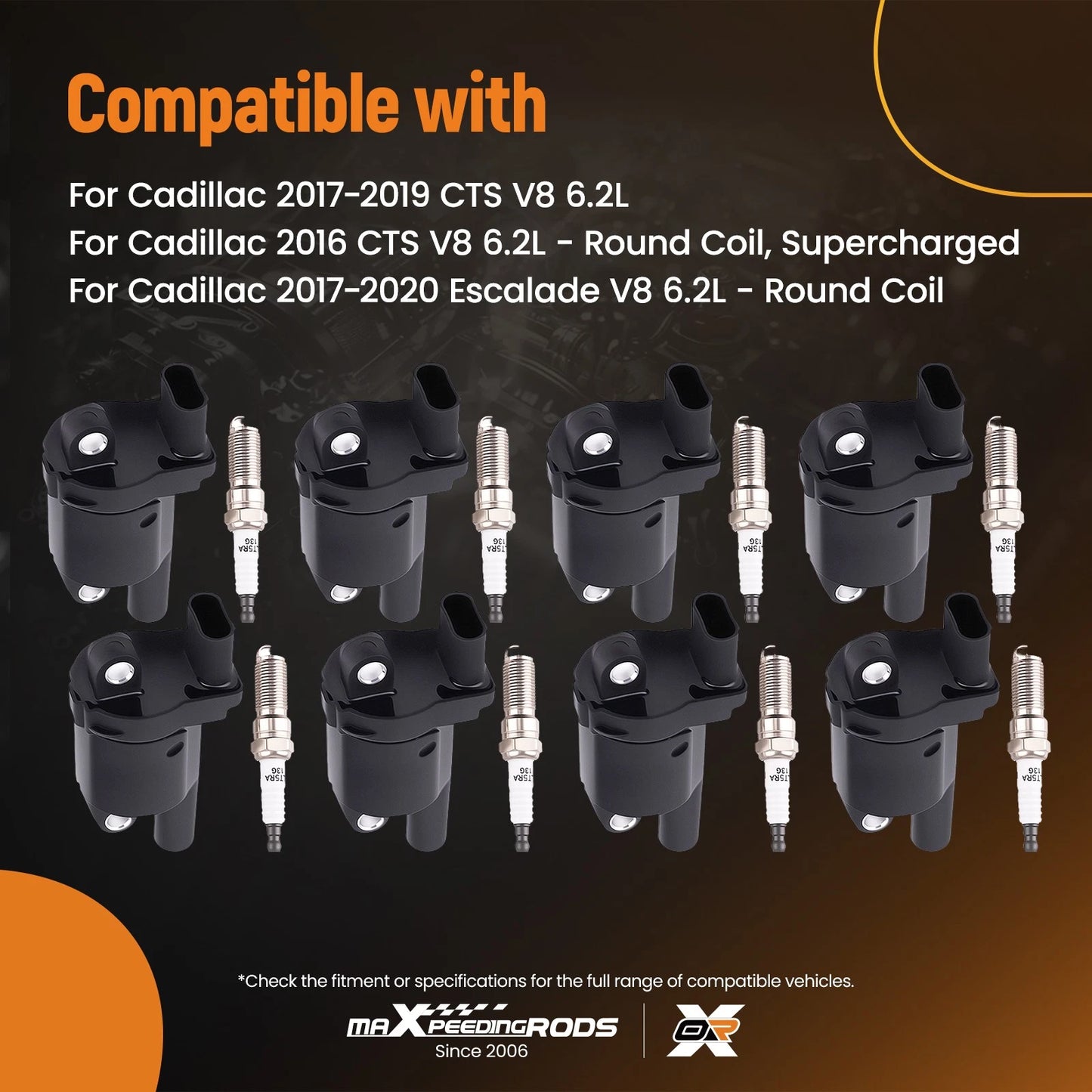 Ignition Coil and Spark Plug for Chevy Camaro Corvette (2014–2020)