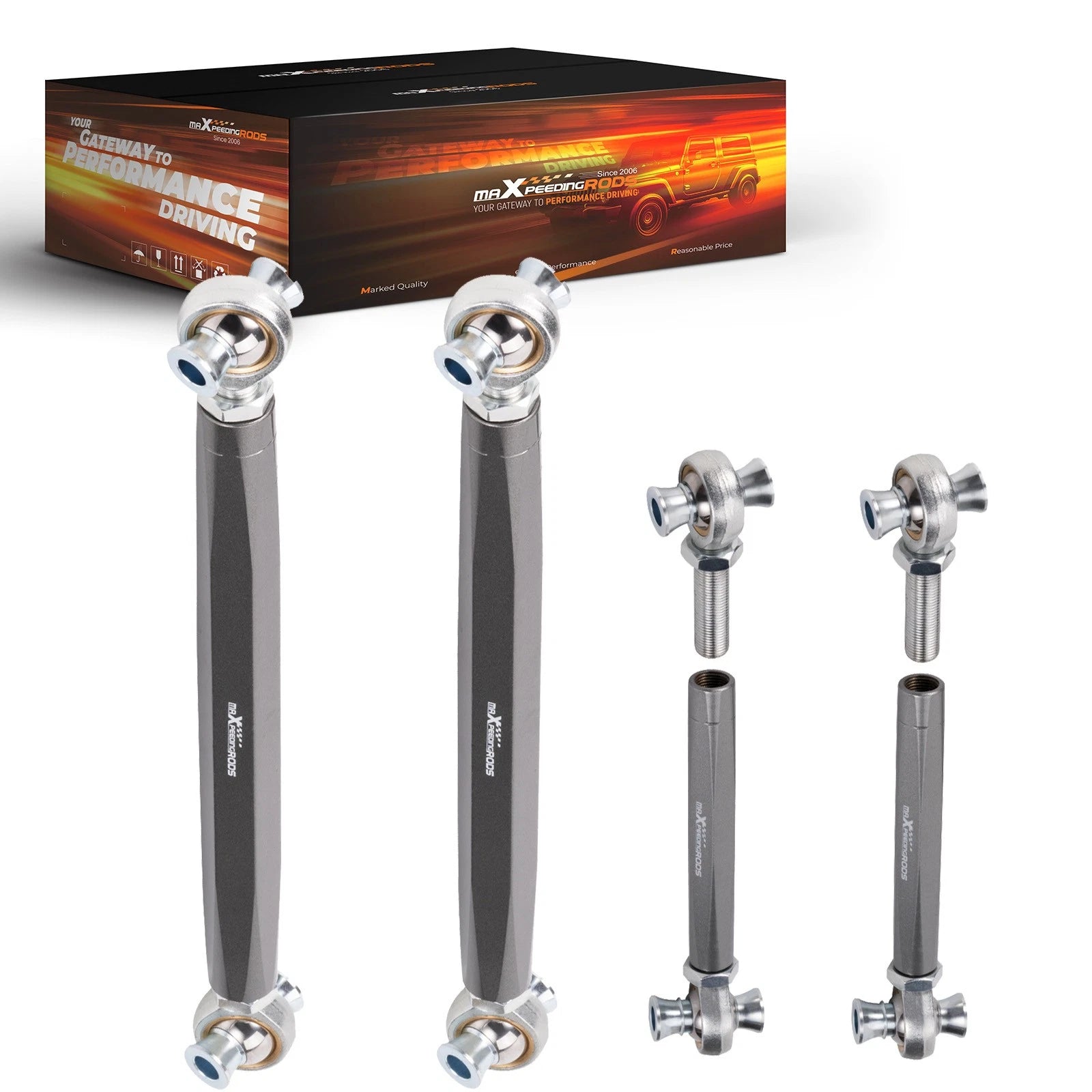 4x Adjustable Rear Camber & Toe Arm Kit for BMW 3-Series (2006–2011)