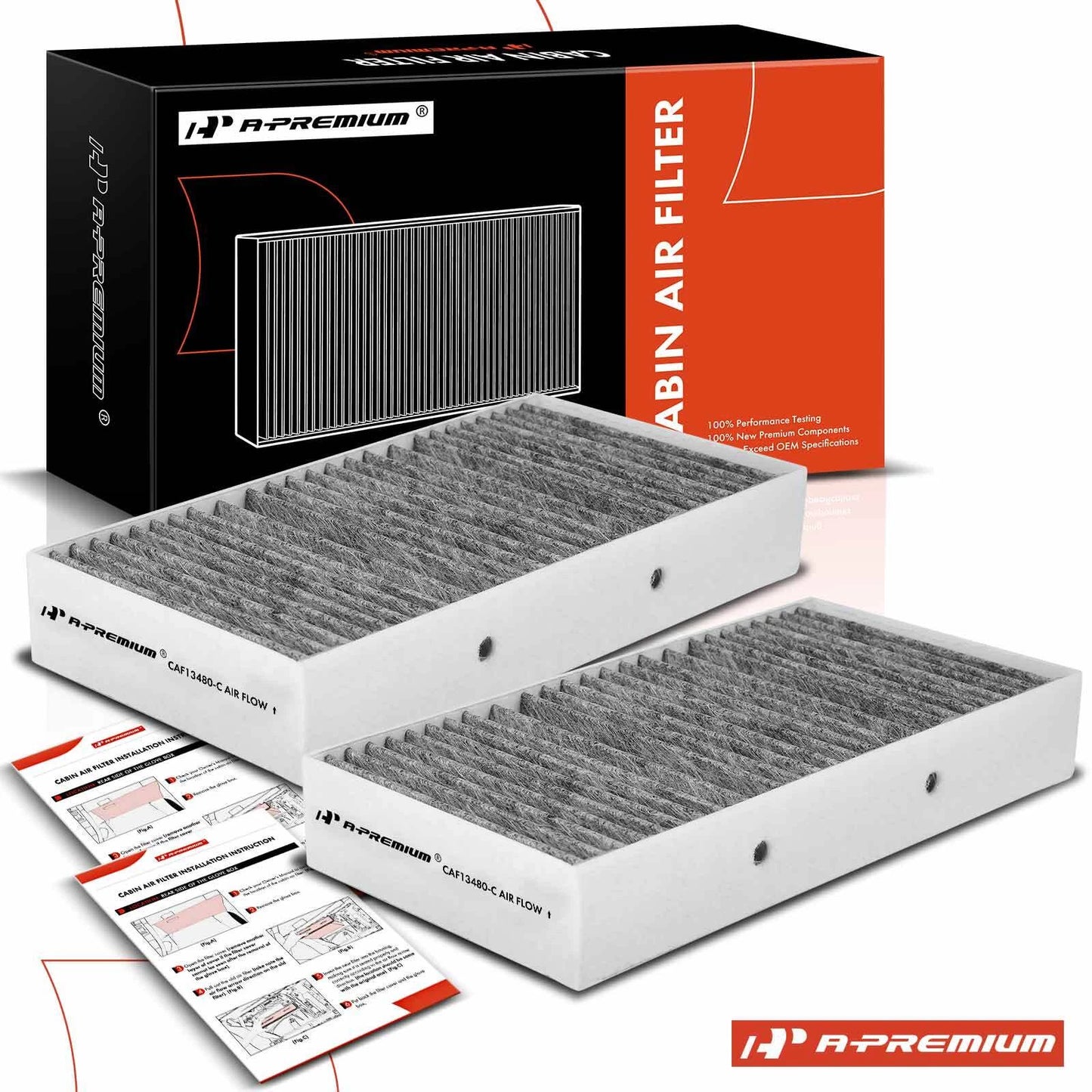2X Activated Carbon Cabin Air Filter for Mercedes-Benz GLE350 GLS450 (2016–2023)