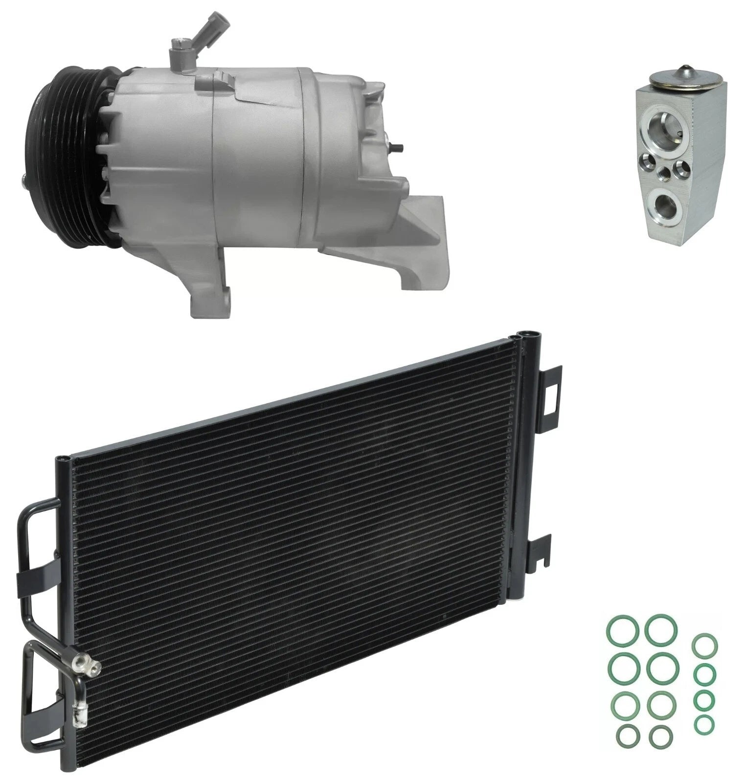 A/C Compressor Kit with Condenser for Buick LaCrosse 3.8L (2007–2010)