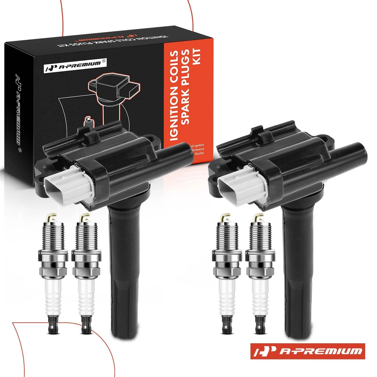 2X Ignition Coil & 4X Iridium Spark Plug for Chevy Metro (1999–2001)