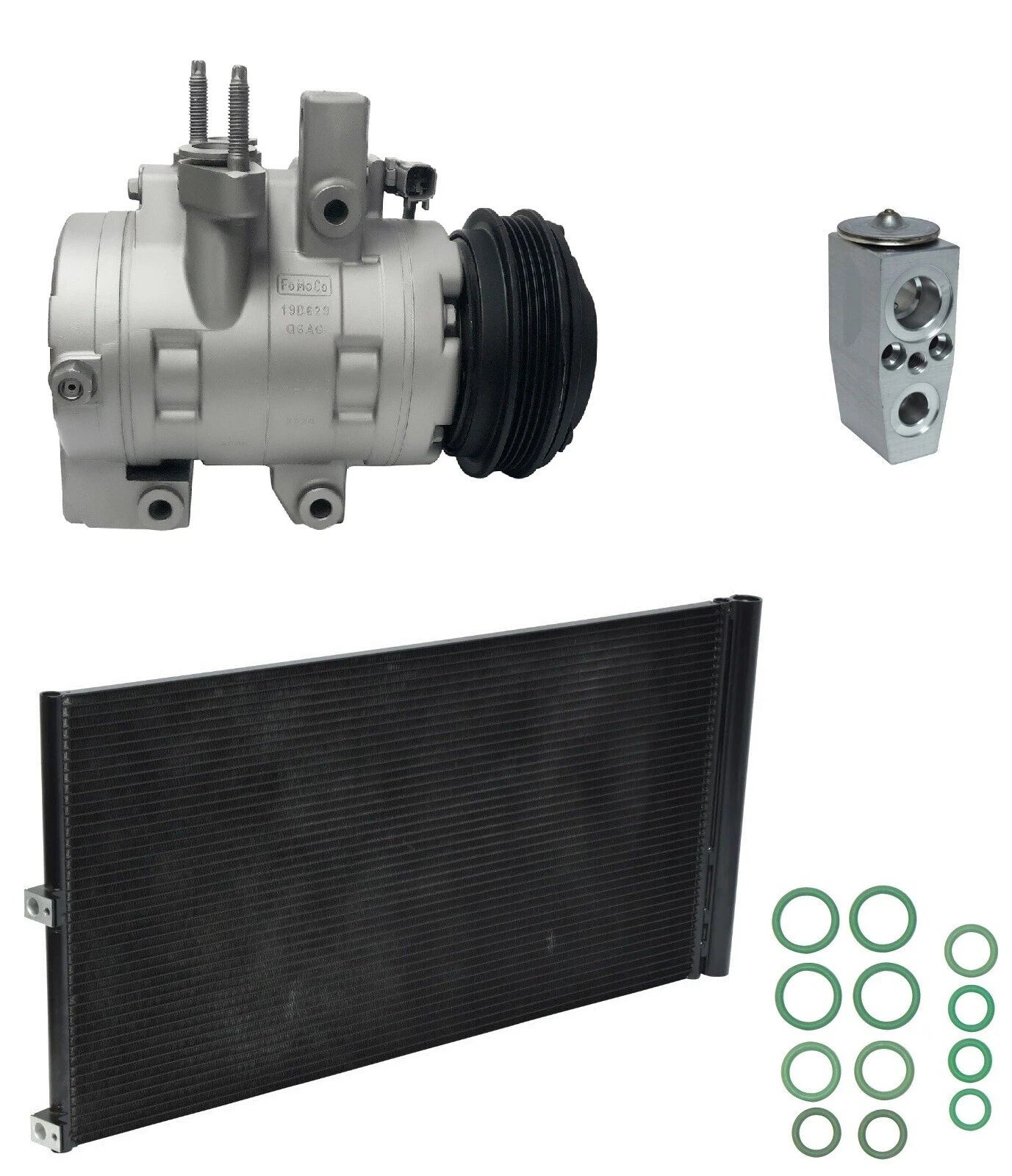 AC Compressor Kit With Condenser For Ford F-150 5.0L (2014–2014)