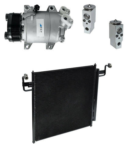 A/C Compressor Kit With Condenser Replacement for Nissan Armada 5.6L (2007–2008)