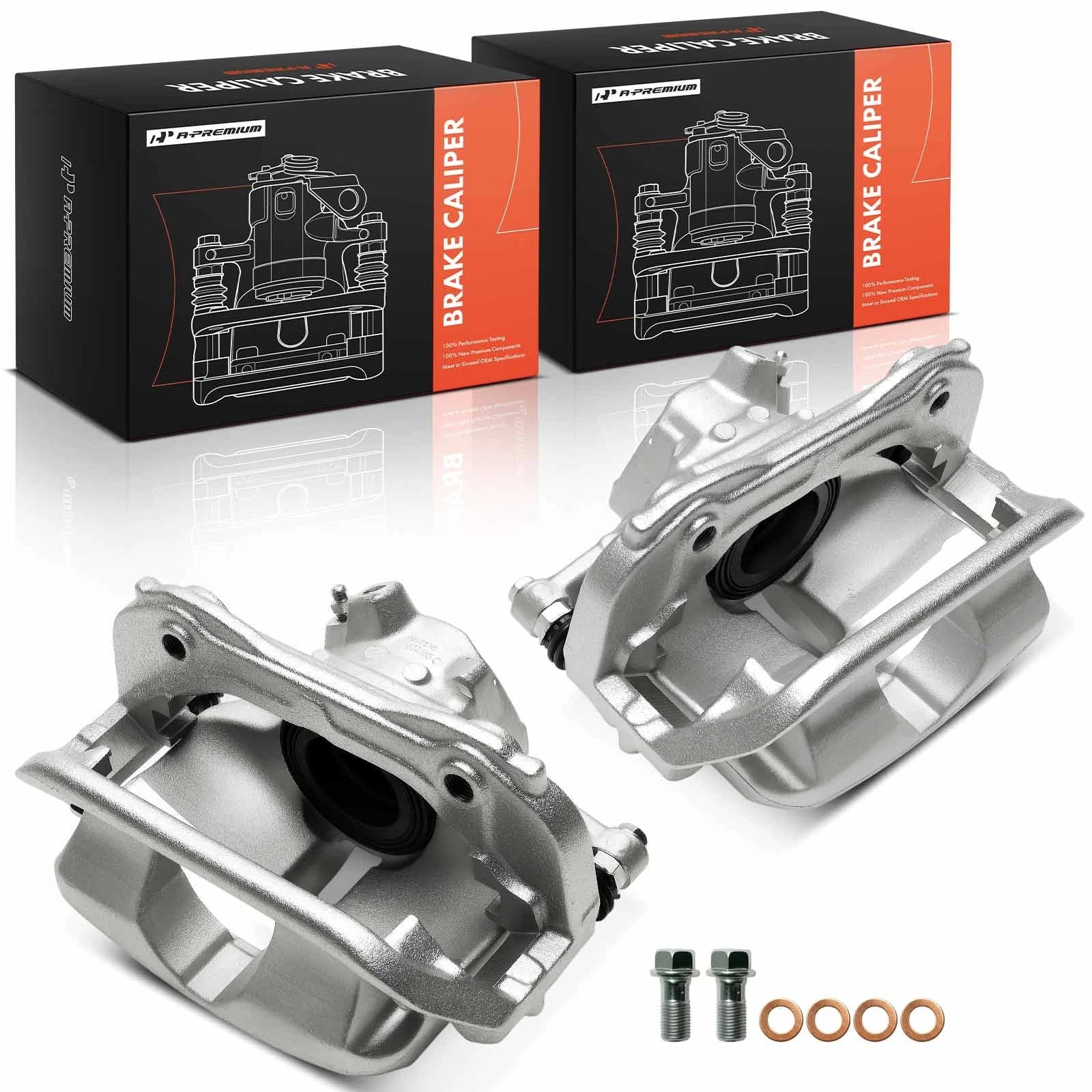 2X Brake Caliper with Bracket for Mercedes-Benz E300 (2017–2023)