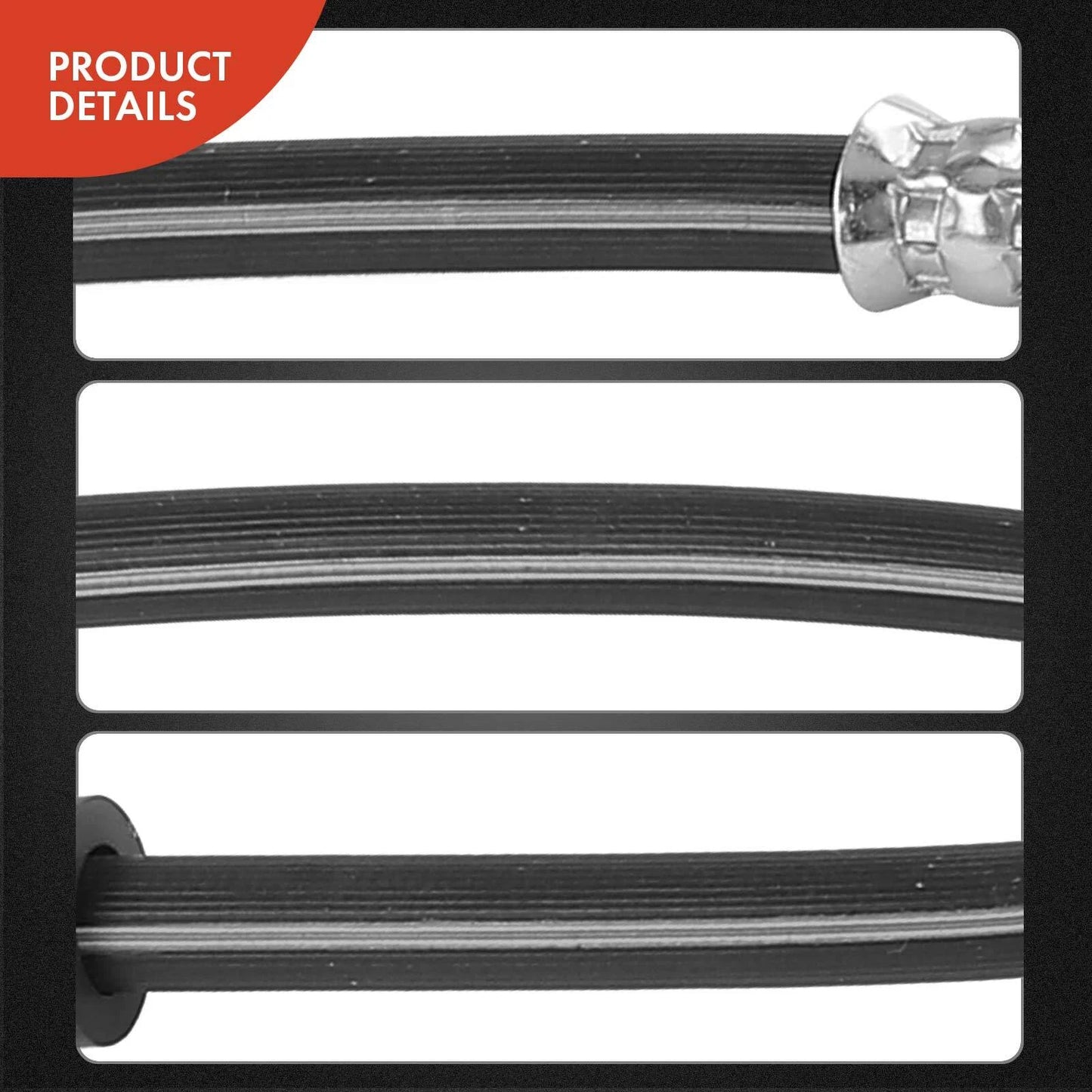 2X Front Brake Hydraulic Hose for Mercedes-Benz CLA250 CLA45 AMG (2014–2019)