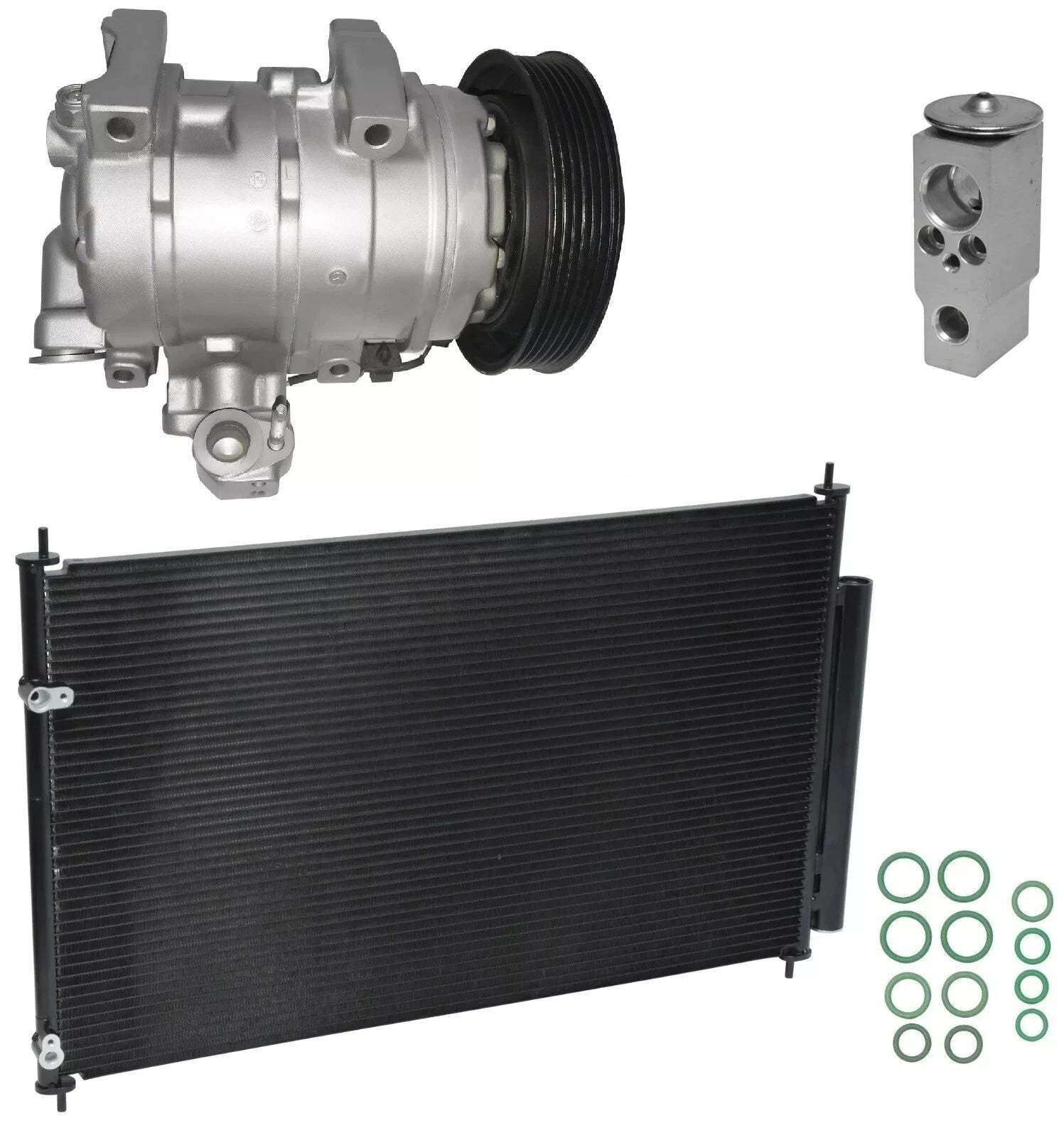 AC Compressor Kit with Condenser for Acura ZDX 3.7L V6 (2011–2011)