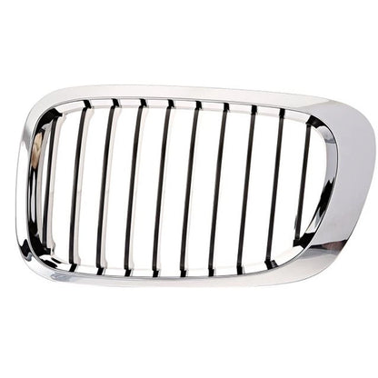 Replacement Black Chrome Plastic Driver Side Grille (See compatibility Chart)