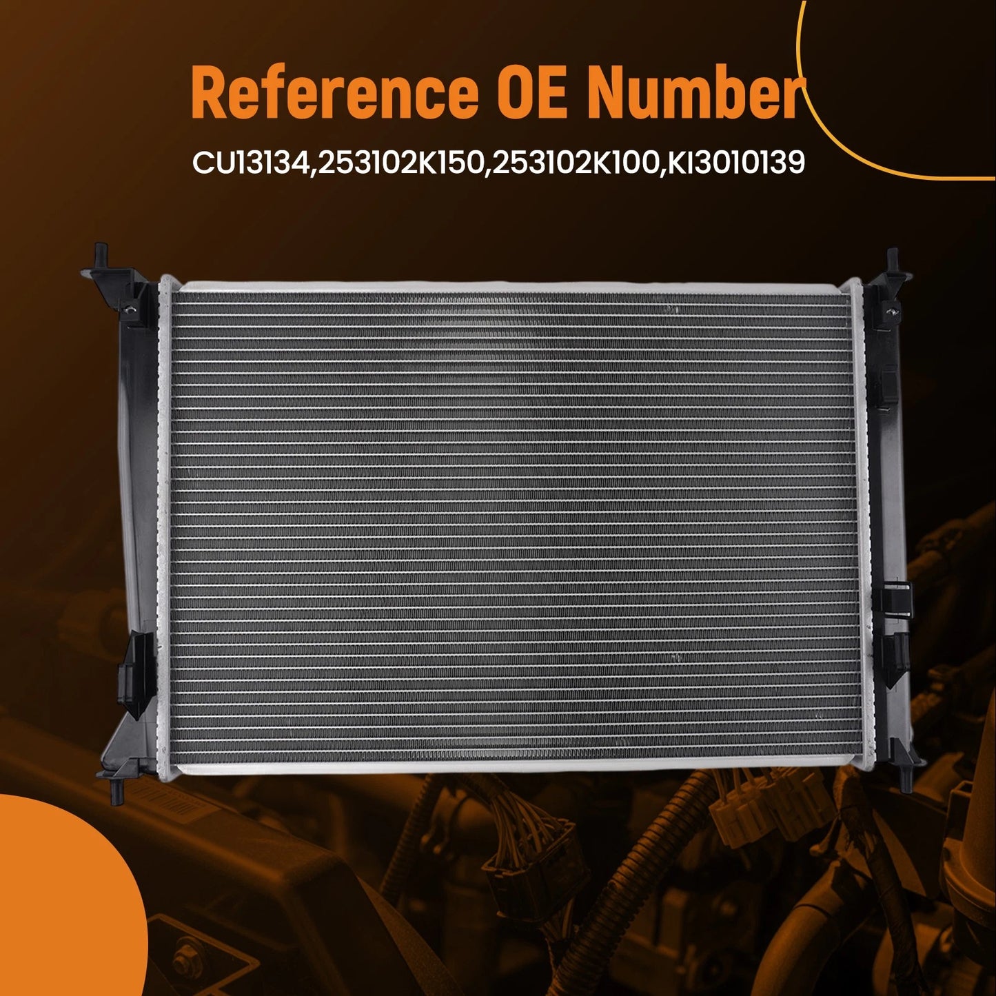 Aluminum Engine Radiator for Kia Soul (2010–2011) 2.0L