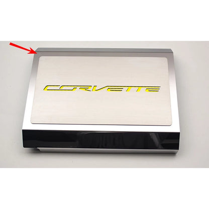 Fuse Box Cover w/White Carbon Fiber 'Corvette' Inlay for 2014-2019 Corvette Z06