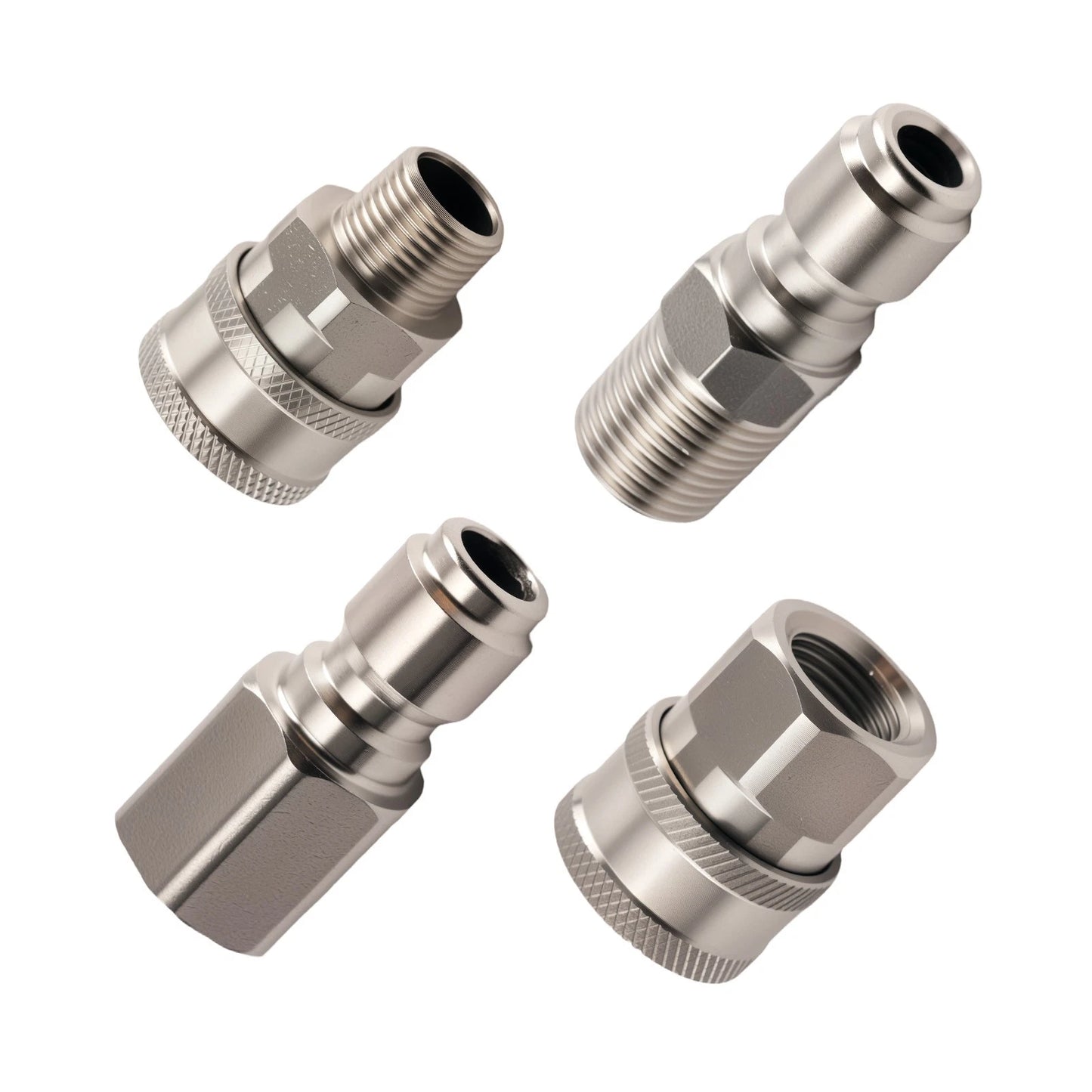 3/8 in NPT Quick-Connect Plug Adapter for Pressure Washer (Stainless Steel)