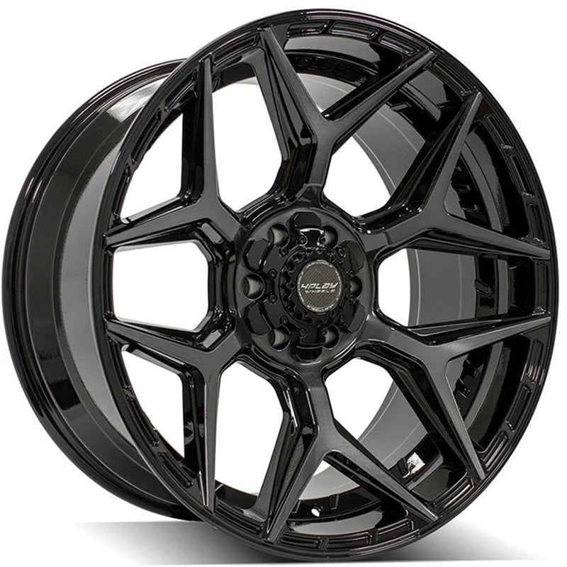 22" Gloss Black Wheel w/Brushed Face for 23 Toyota Land Cruiser - RVO4256