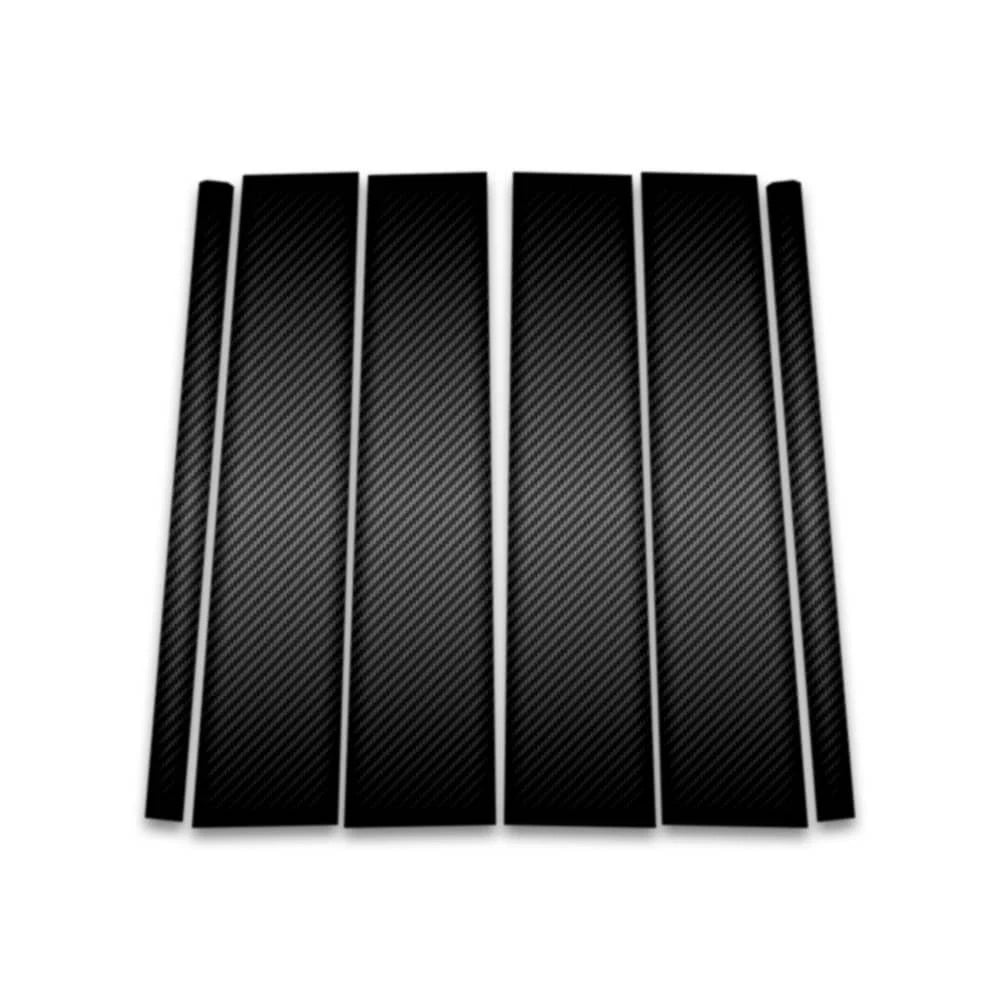 6pc Carbon Fiber Pillar Post Covers for 2015-2020 Chevrolet Tahoe