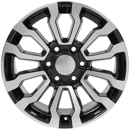18 Inch Machined Black Wheel Replacement for 1992-1994 Chevy Blazer