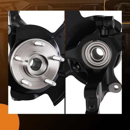 Front Left Right Steering Knuckle Assembly for Ford Edge (2011–2014)