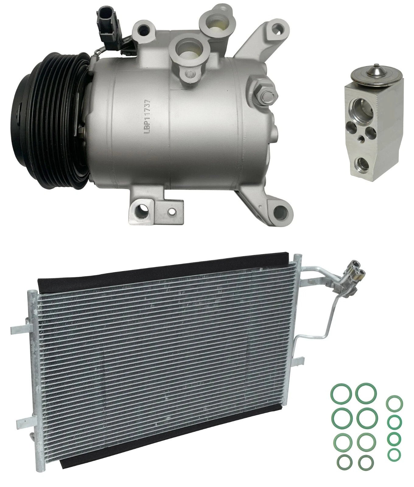 AC Compressor Kit With Condenser for Mazda 3 2.0L (2012–2012)