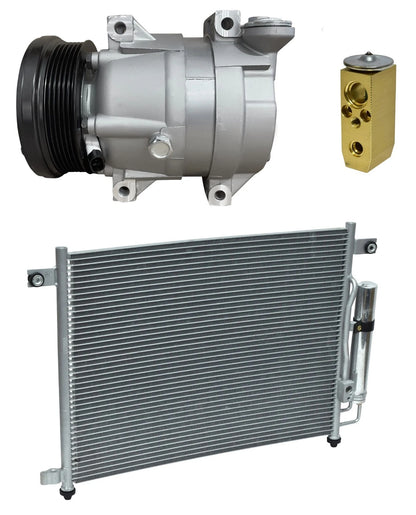 AC Compressor Kit With Condenser for Pontiac Wave 1.6L (2005–2005)