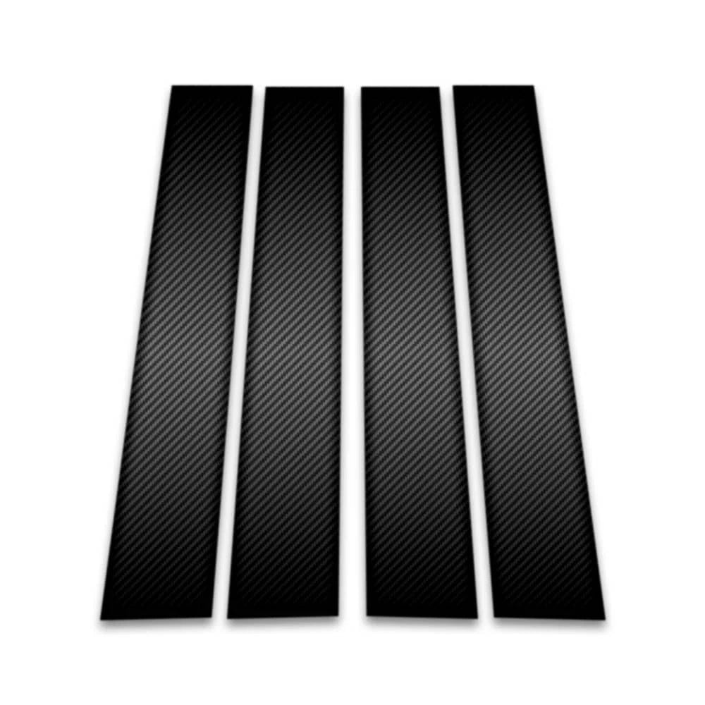 4pc Carbon Fiber Pillar Post Covers for 2009-18 Dodge Ram 1500 Crew/Mega Cab