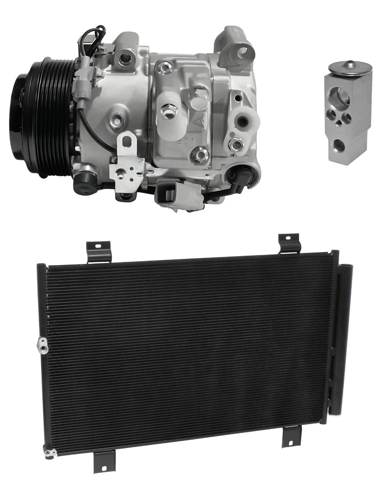 AC Compressor Kit With Condenser for Toyota Highlander 3.5L (2008–2013)