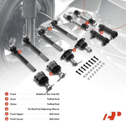 12x Front Stabilizer Bar Link for Chevrolet Blazer S10 (1991–2005)