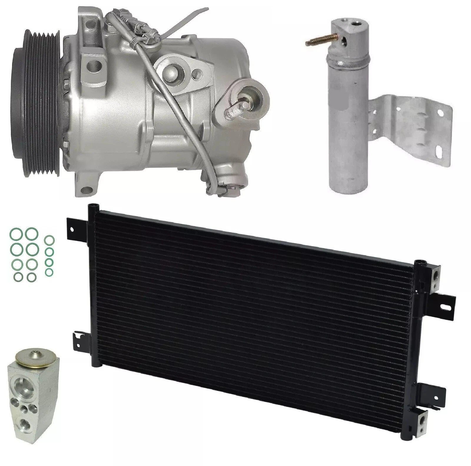 AC Compressor Kit With Condenser For Dodge Caliber 2.4L (2012–2012)