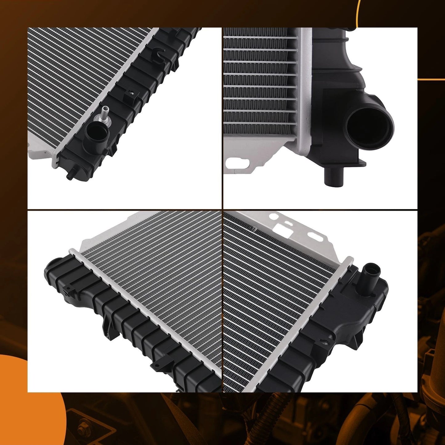 Aluminum Radiator for Ford Escape 2.3L (2005–2008) Cross Flow AT Plastic