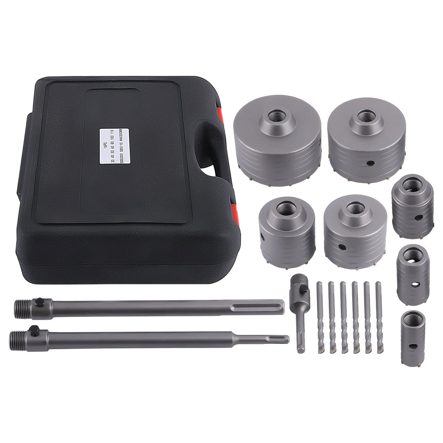 Carbide Hole Boring Set for Brick Cement Wall 16-Piece (2010–2010)