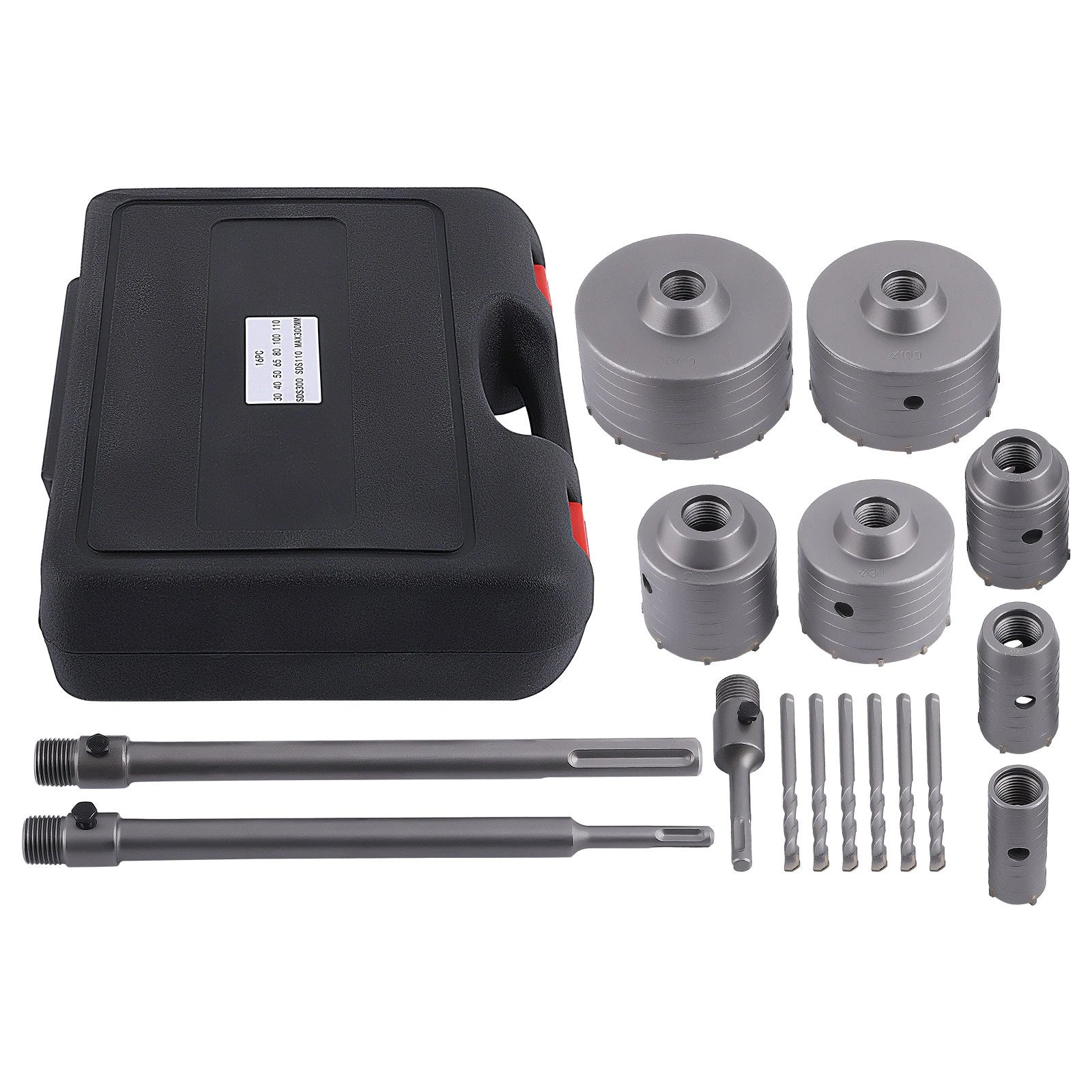 Carbide Hole Boring Set for Brick Cement Wall 16-Piece (2010–2010)